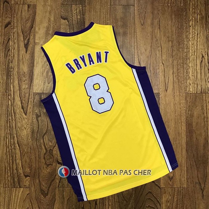 Maillot Los Angeles Lakers Kobe Bryant NO 8 Icon 1999-00 Finals Bound Jaune